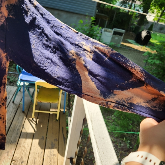 Custom Bleach Reverse Tie Dye Long Sleeve Shirt - Picture 6 of 6